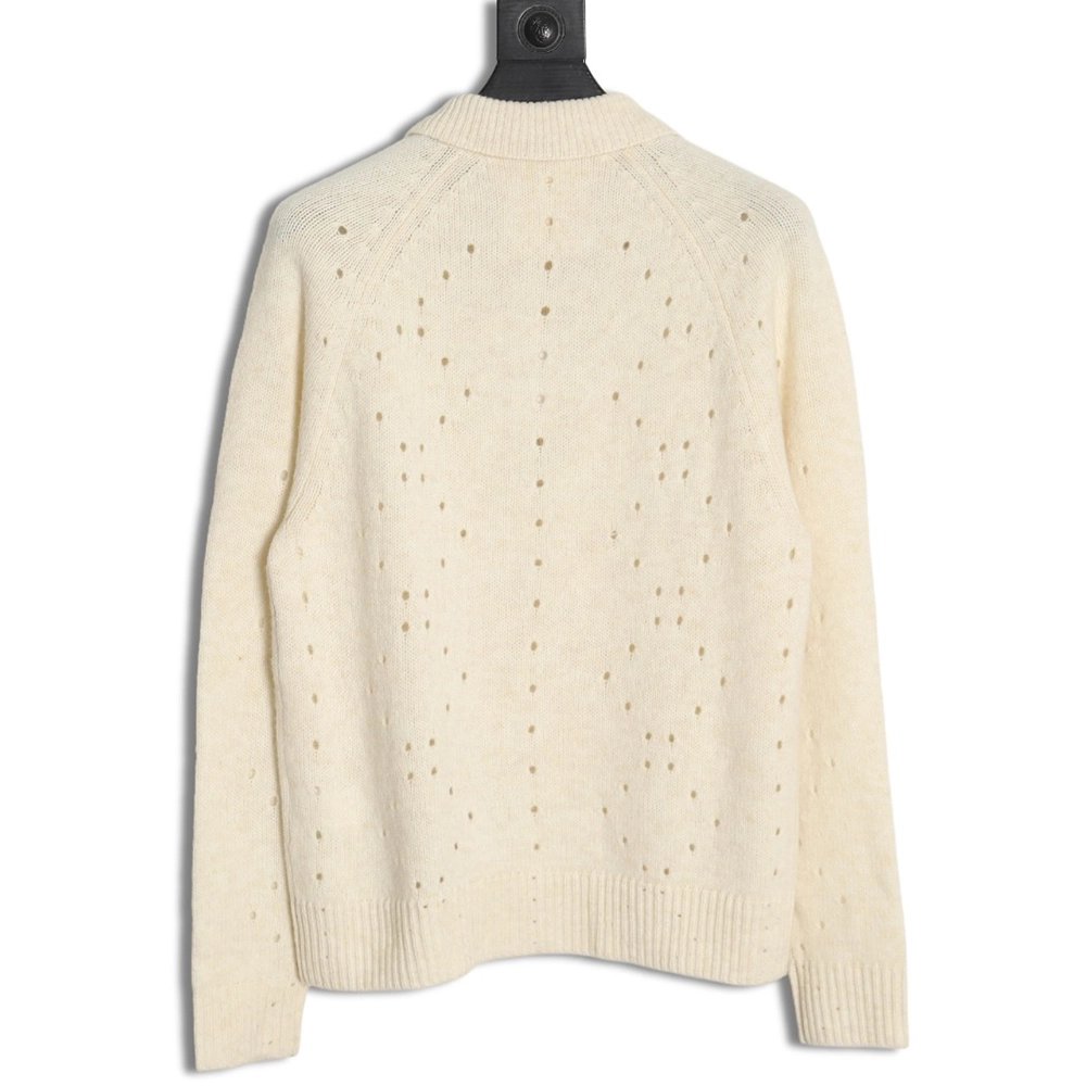 Givenchy cutout wool lapel sweater SL,Cheap Replica Reps Givenchy