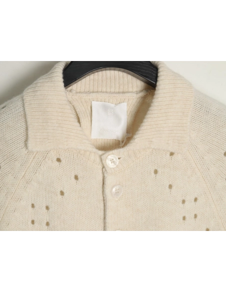 Givenchy cutout wool lapel sweater SL,Cheap Replica Reps Givenchy