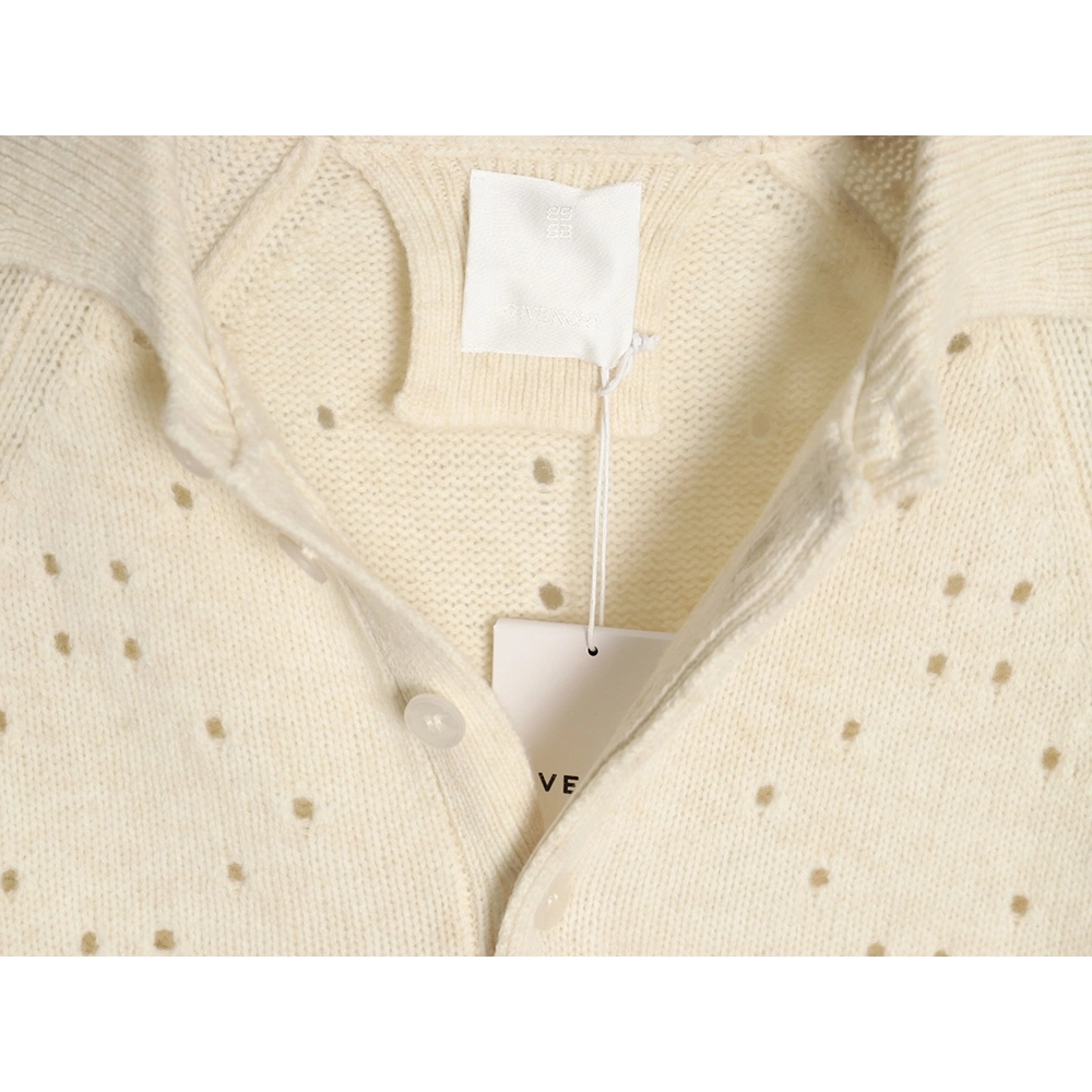 Givenchy cutout wool lapel sweater SL,Cheap Replica Reps Givenchy
