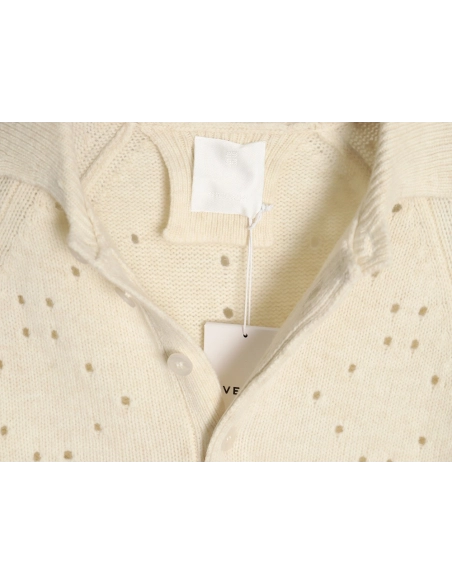 Givenchy cutout wool lapel sweater SL,Cheap Replica Reps Givenchy