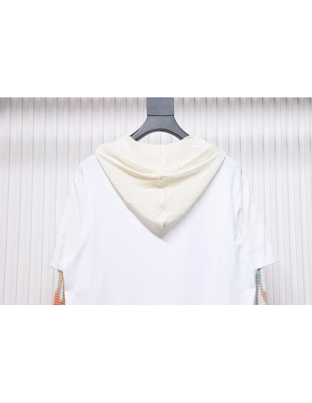 Givenchy hooded sweatshirt with layered flame mesh sleeves,Cheap Replica Reps Givenchy