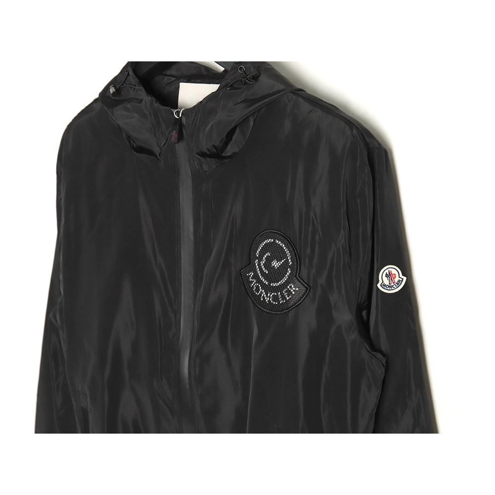Moncler embroidered sticker nylon zipup sun protection jacket,Cheap Replica Reps Moncler