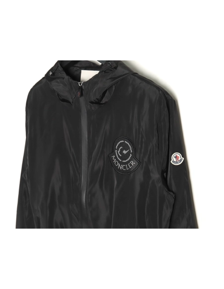 Moncler embroidered sticker nylon zipup sun protection jacket,Cheap Replica Reps Moncler
