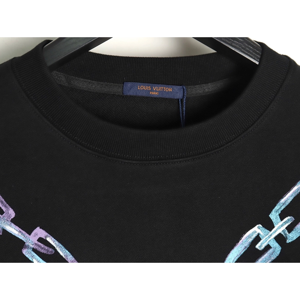 Louis Vuitton Gradient Necklace Pendant Print Sweatshirt TSK1,Cheap Replica Reps Louis Vuitton