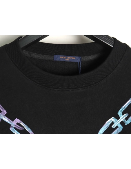 Louis Vuitton Gradient Necklace Pendant Print Sweatshirt TSK1,Cheap Replica Reps Louis Vuitton