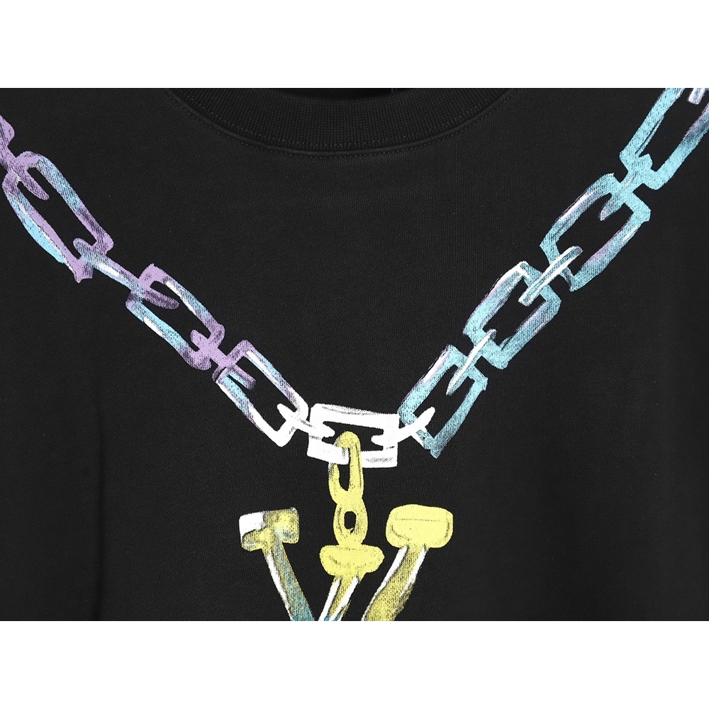 Louis Vuitton Gradient Necklace Pendant Print Sweatshirt TSK1,Cheap Replica Reps Louis Vuitton