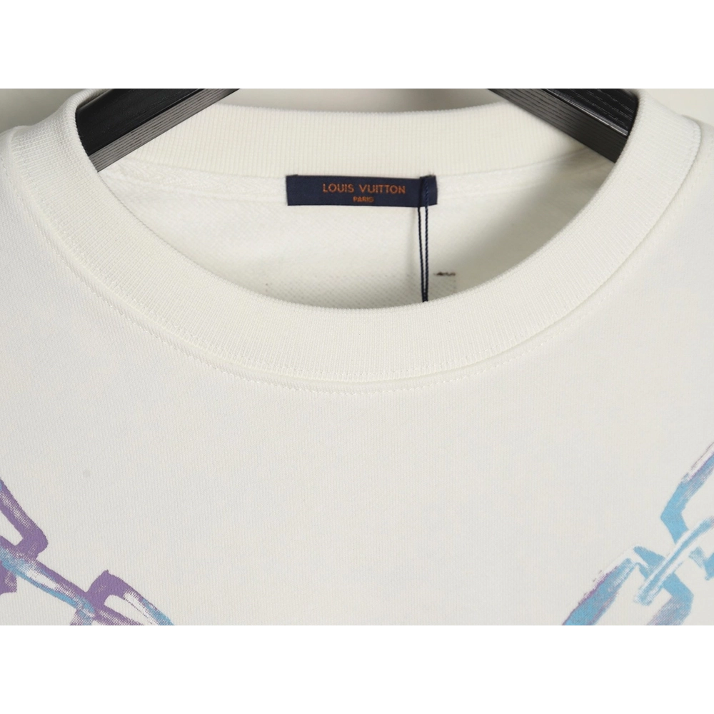 Louis Vuitton Gradient Necklace Pendant Print Sweatshirt,Cheap Replica Reps Louis Vuitton