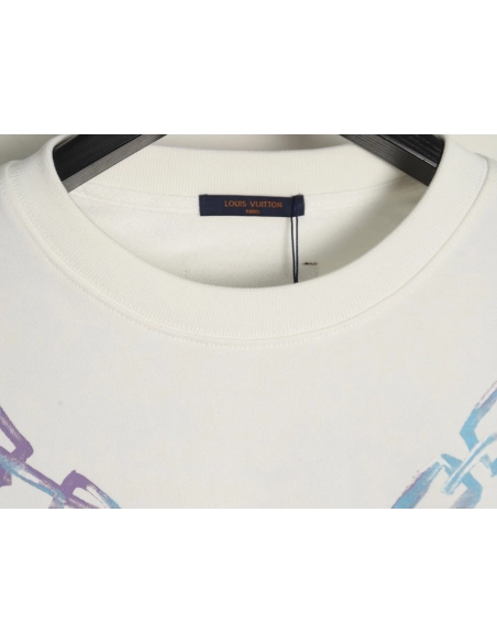 Louis Vuitton Gradient Necklace Pendant Print Sweatshirt,Cheap Replica Reps Louis Vuitton