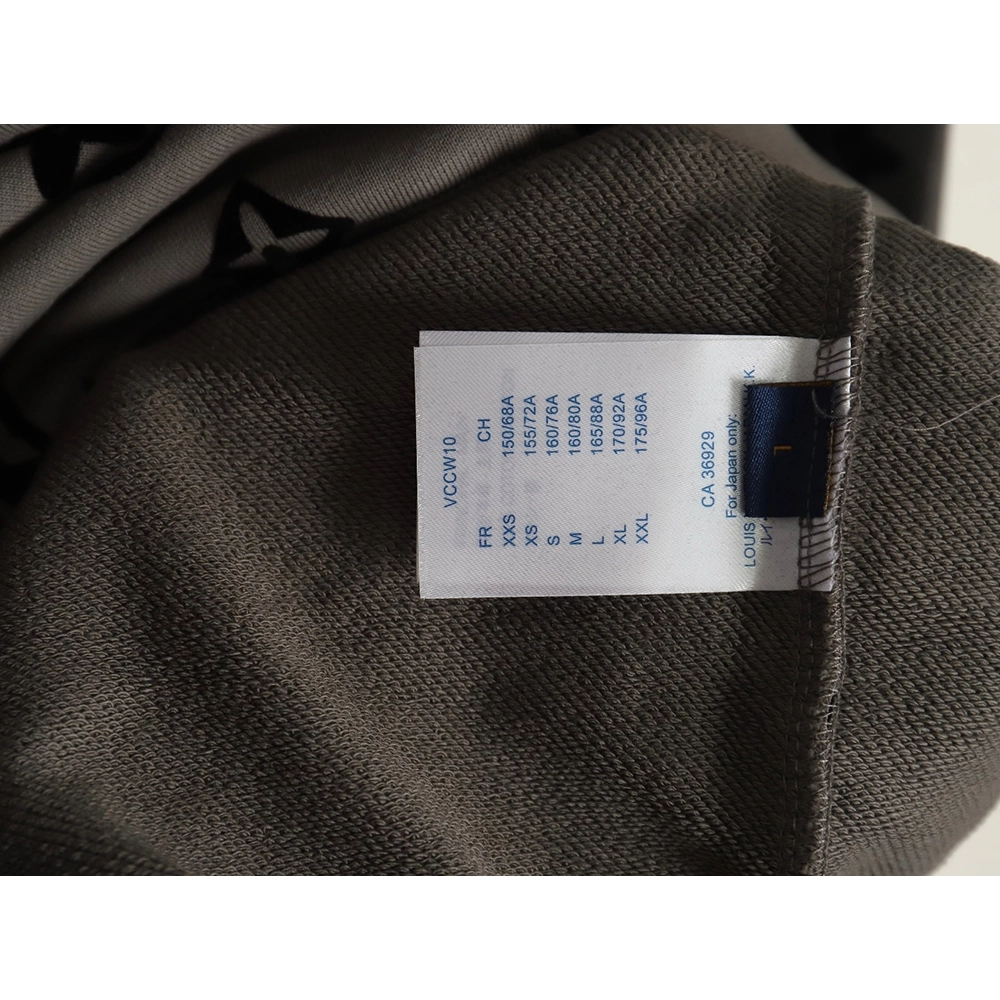 Louis Vuitton all over print monogram flocked round neck sweatshirt TSK1,Cheap Replica Reps Louis Vuitton