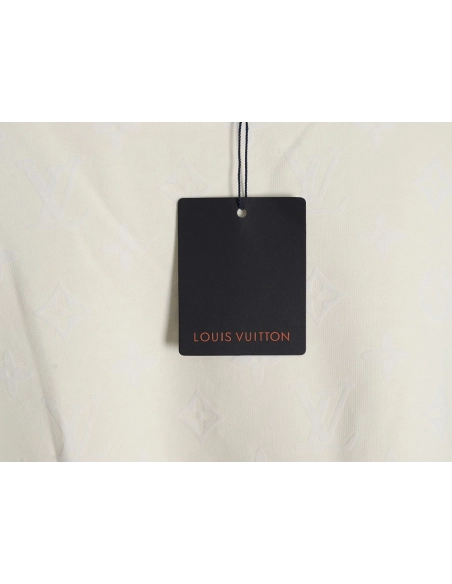 Louis Vuitton all over print monogram flocked round neck sweatshirt,Cheap Replica Reps Louis Vuitton