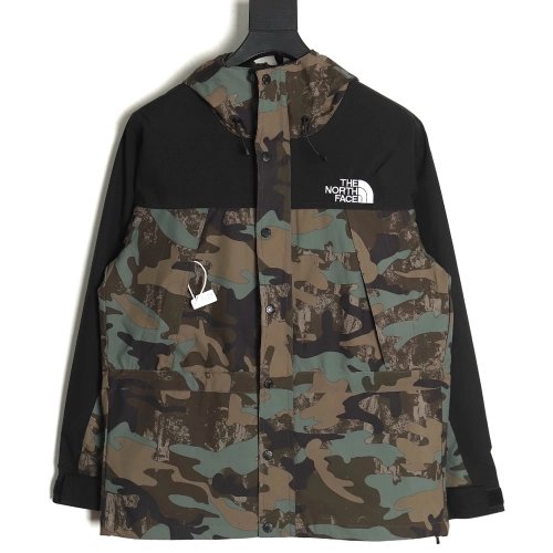 The North Face Logo Print Hooded Camouflage Jacket,Cheap Replica Reps The North Face