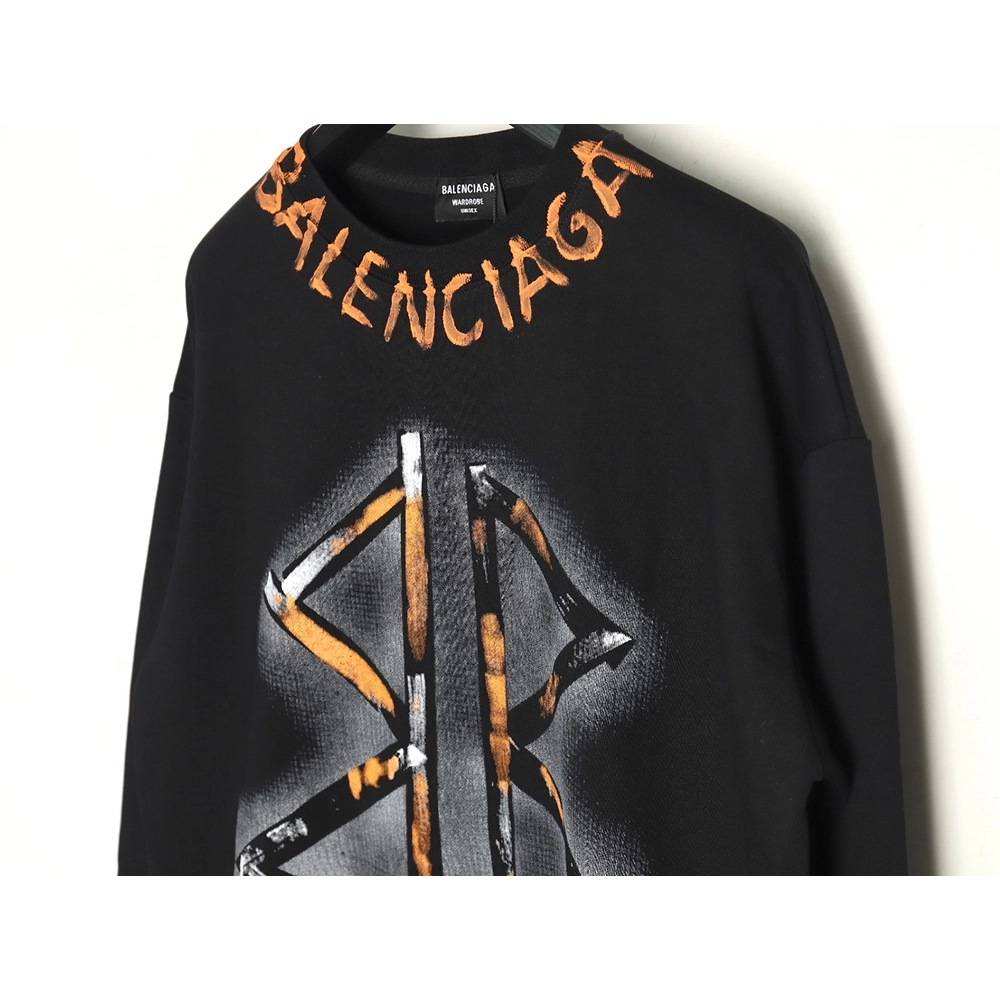 Balenciaga handpainted double B sweatshirt TSK1,Cheap Replica Reps Balenciaga