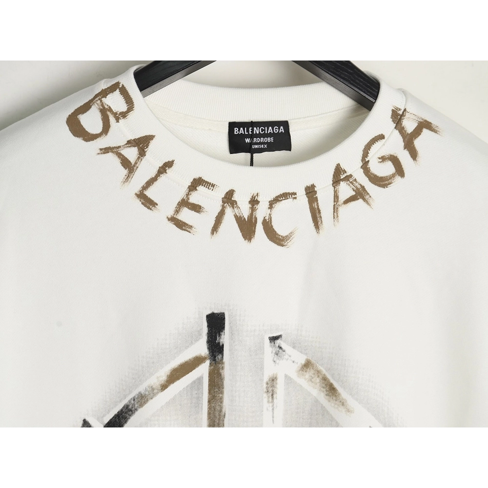 Balenciaga handpainted double B sweatshirt,Cheap Replica Reps Balenciaga