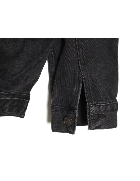 Balenciaga Crown rhinestone denim jacket,Cheap Replica Reps Balenciaga