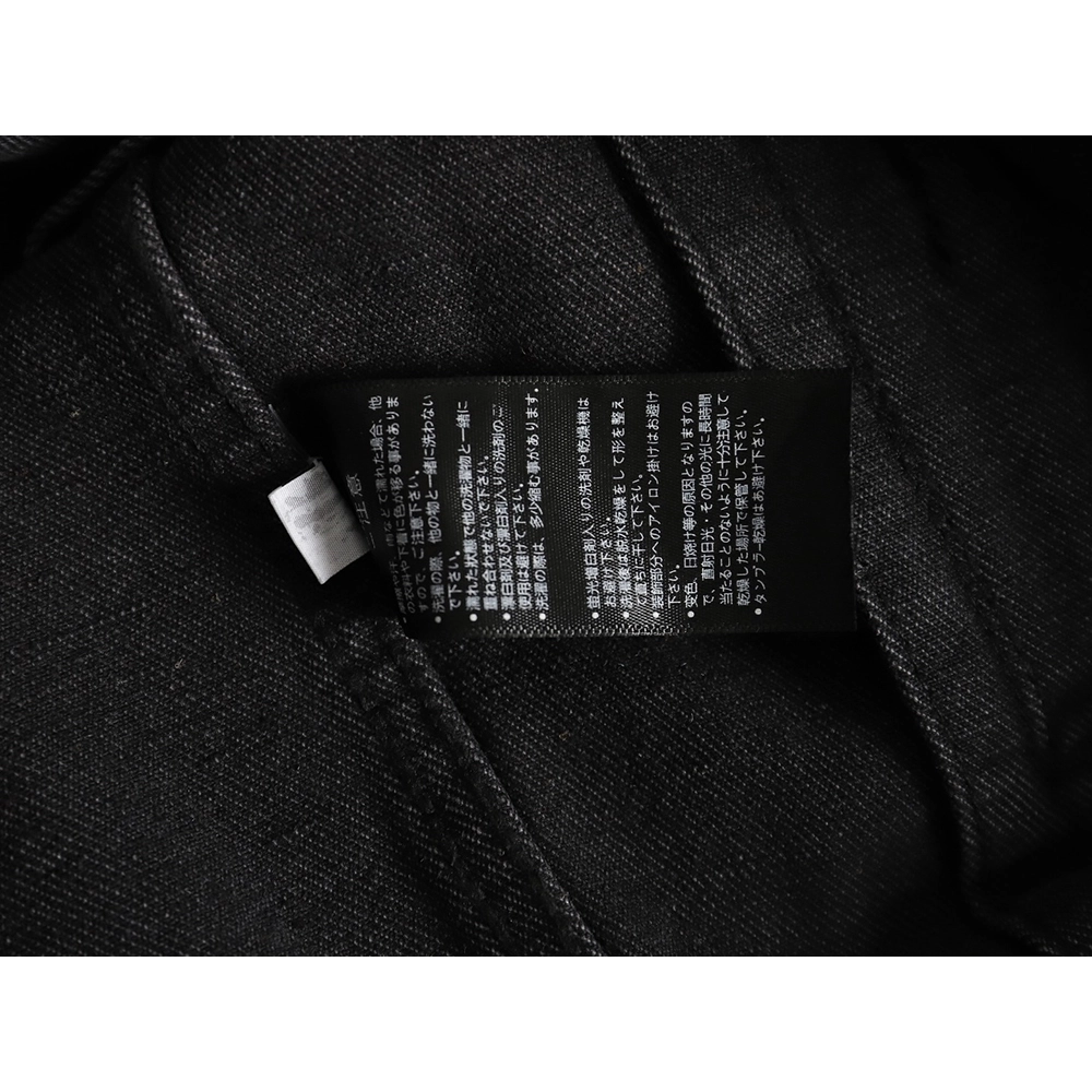 Balenciaga lettering rhinestone denim jacket,Cheap Replica Reps Balenciaga