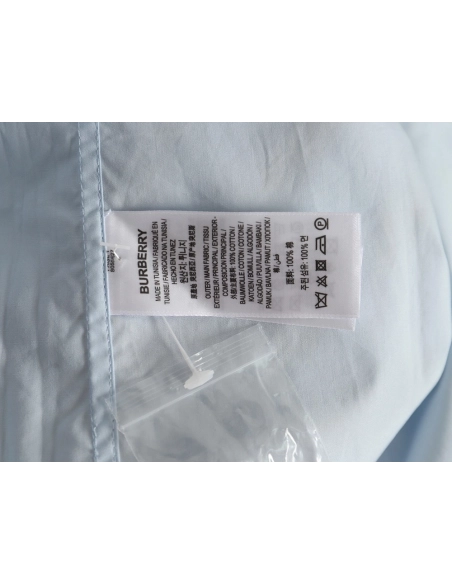 Burberry signature embroidered long sleeve shirt,Cheap Replica Reps Burberry