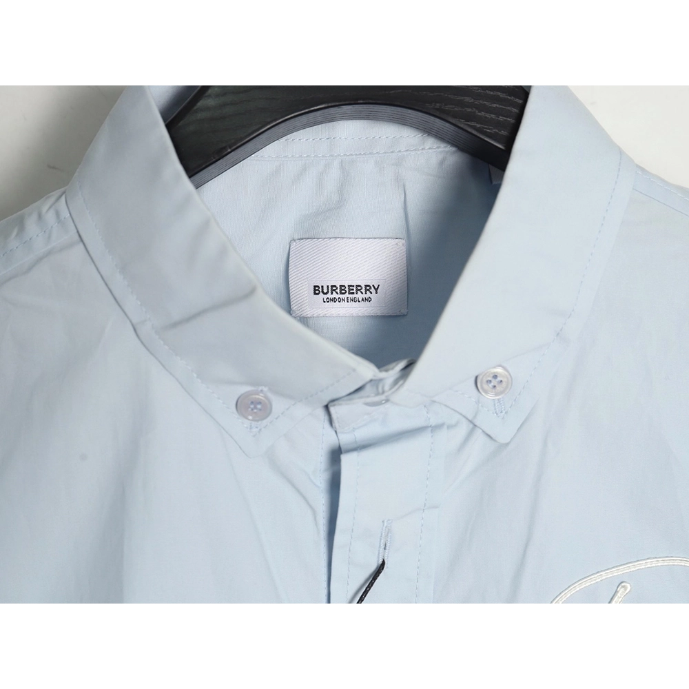 Burberry signature embroidered long sleeve shirt,Cheap Replica Reps Burberry