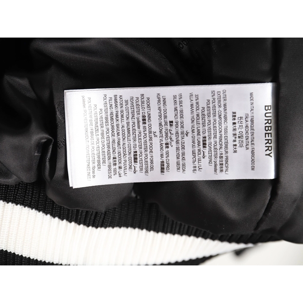 Burberry BT logo thin cotton bomber jacket,Cheap Replica Reps Burberry