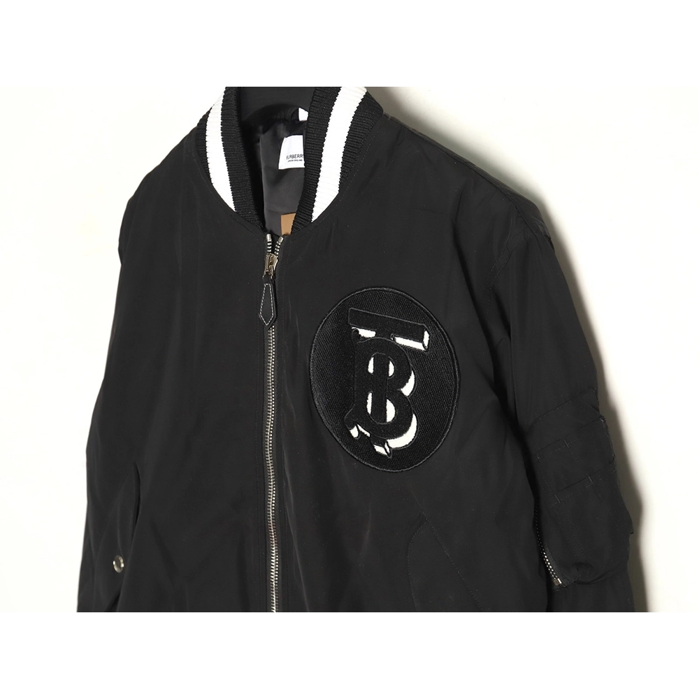 Burberry BT logo thin cotton bomber jacket,Cheap Replica Reps Burberry