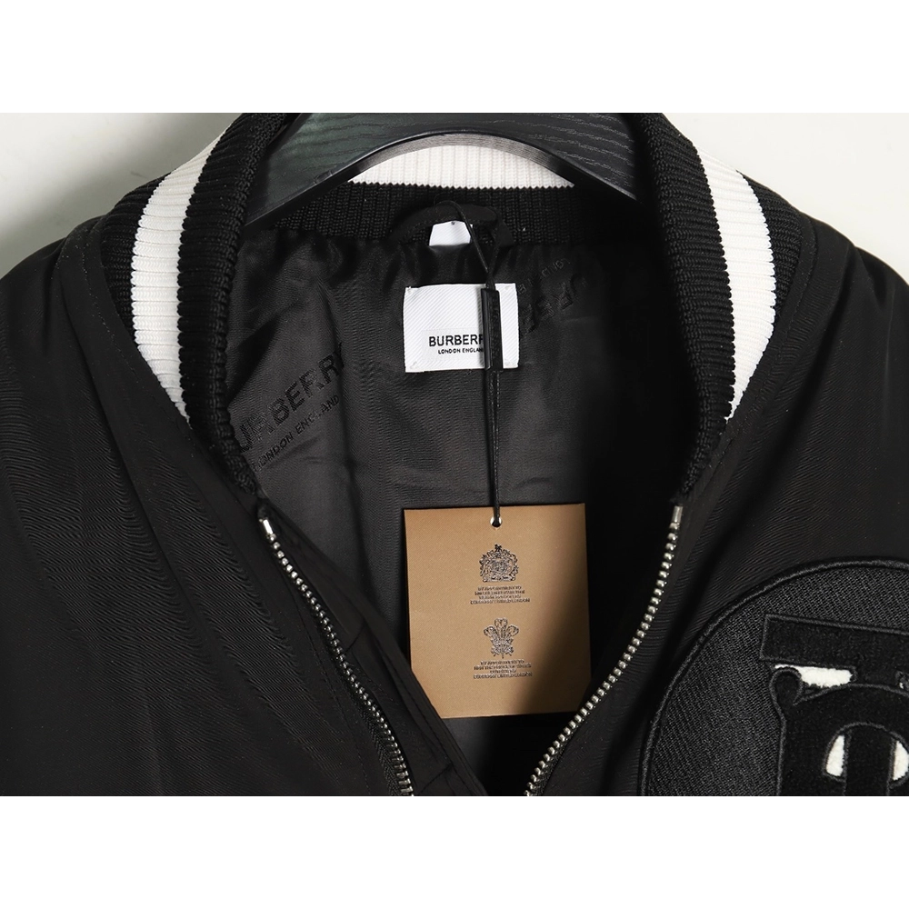 Burberry BT logo thin cotton bomber jacket,Cheap Replica Reps Burberry