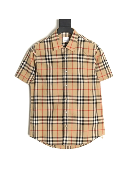 Burberry Classic Check Short Sleeve Shirt,Cheap Replica Reps Burberry