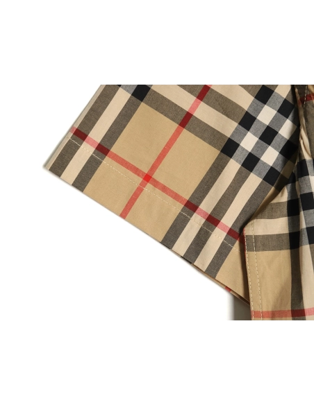 Burberry Classic Check Short Sleeve Shirt,Cheap Replica Reps Burberry