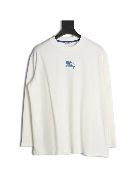 Burberry Knight Horse Logo Embroidered Long Sleeve,Cheap Replica Reps Burberry