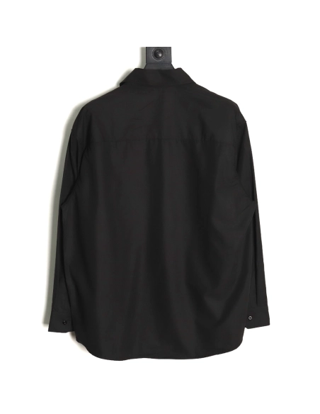 Prada triangle logo zip pocket shirt,Cheap Replica Reps Prada