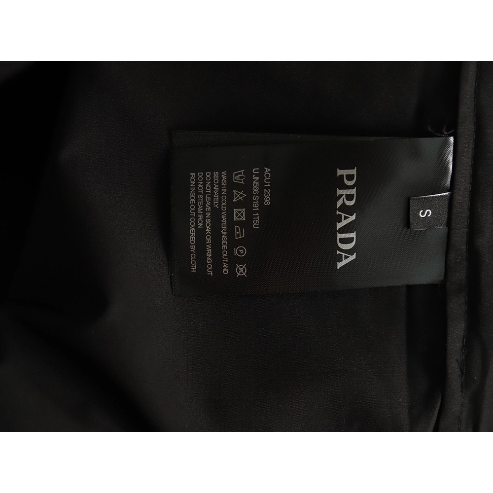 Prada triangle logo zip pocket shirt,Cheap Replica Reps Prada