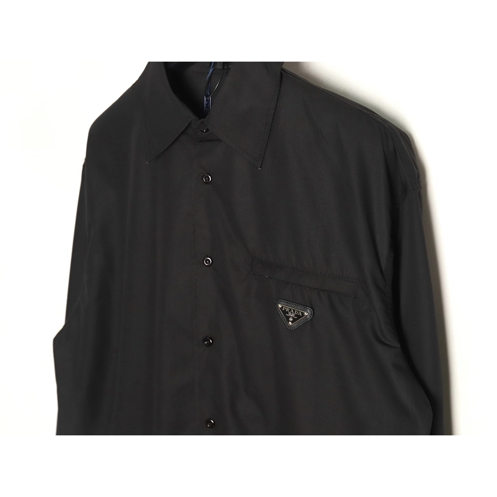 Prada triangle logo zip pocket shirt,Cheap Replica Reps Prada