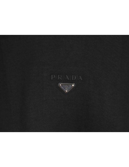 Prada metal triangle logo embossed long sleeves TSK1,Cheap Replica Reps Prada