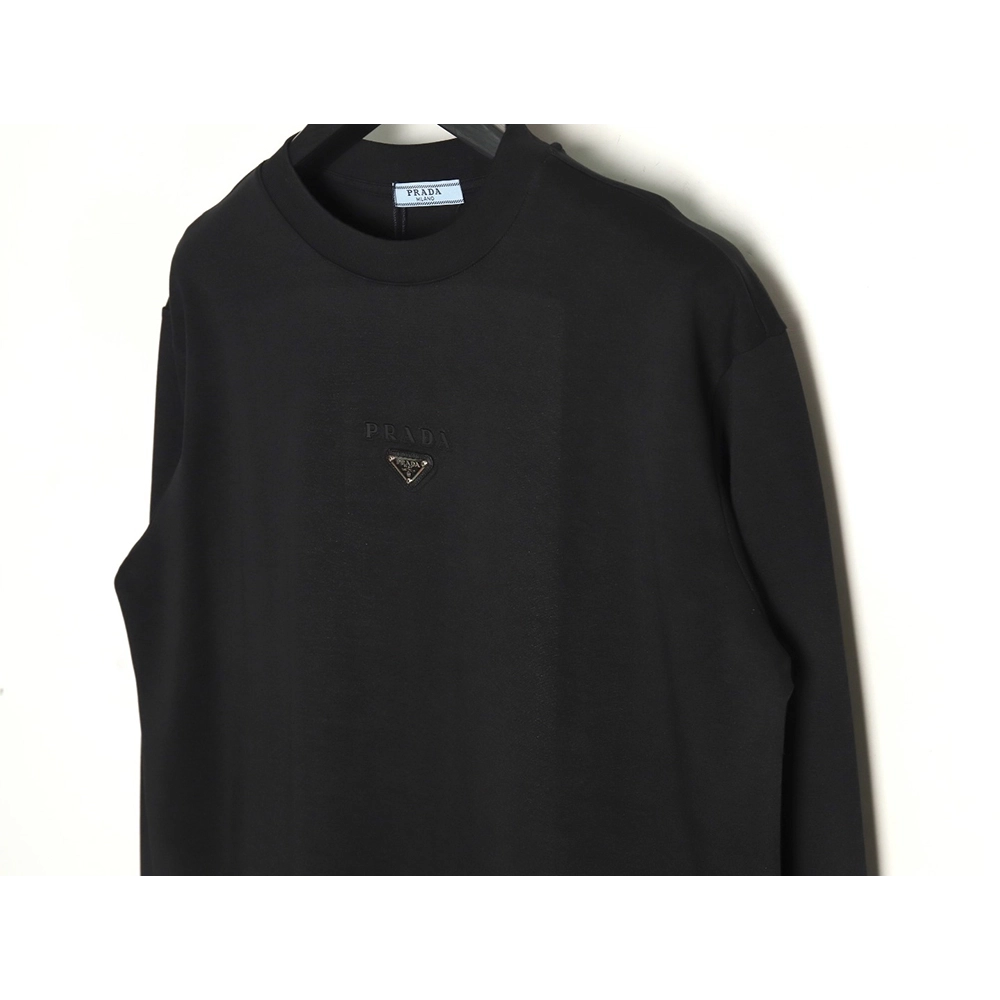 Prada metal triangle logo embossed long sleeves TSK1,Cheap Replica Reps Prada