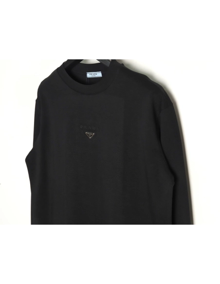 Prada metal triangle logo embossed long sleeves TSK1,Cheap Replica Reps Prada