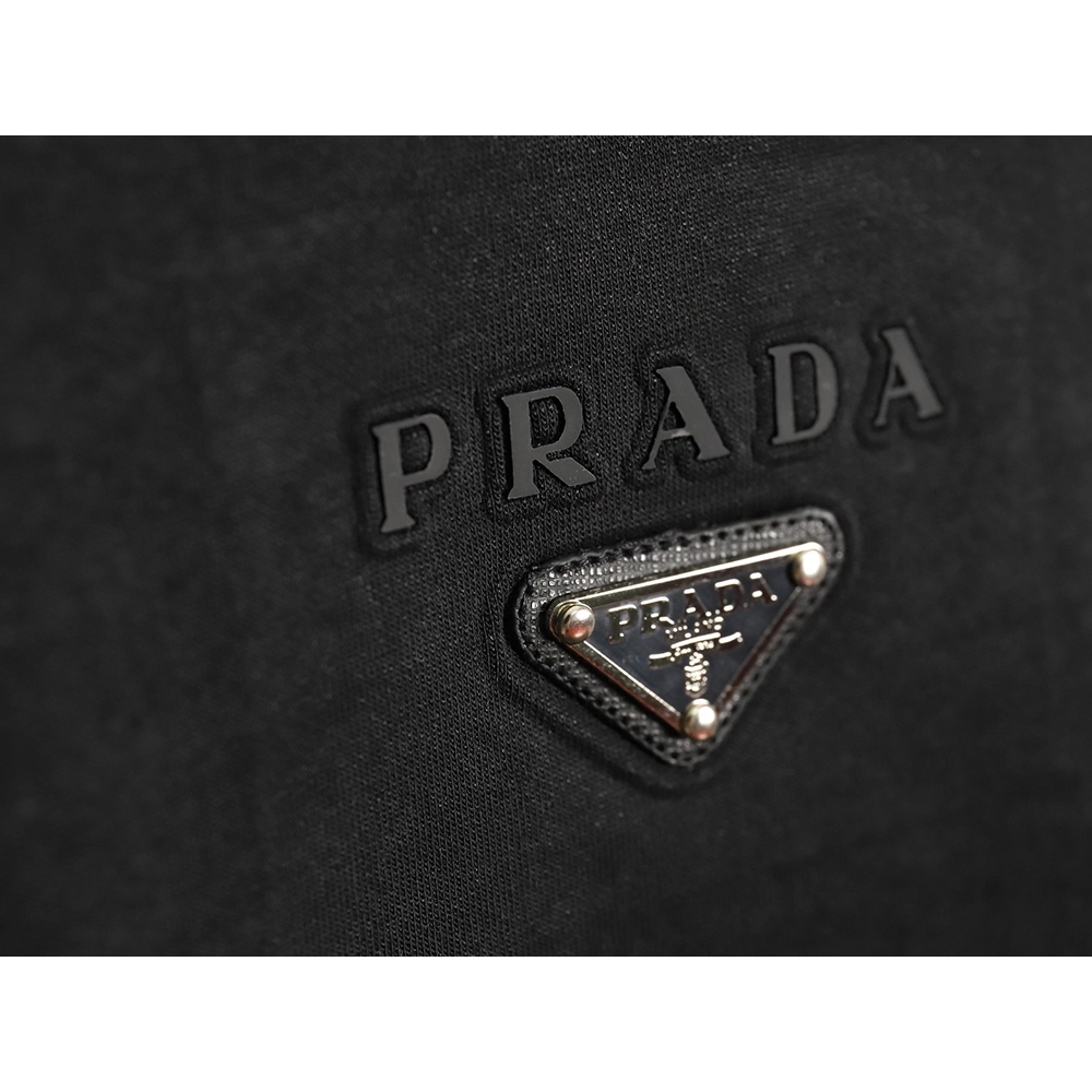 Prada metal triangle logo embossed long sleeves TSK1,Cheap Replica Reps Prada