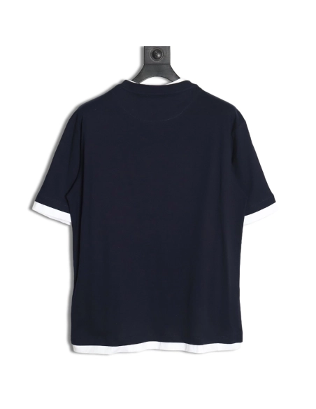 Prada triangle logo fake twopiece short sleeves,Cheap Replica Reps Prada