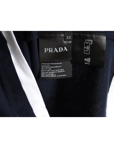 Prada triangle logo fake twopiece short sleeves,Cheap Replica Reps Prada