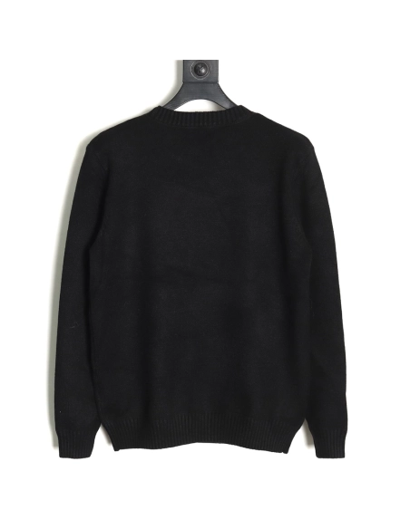 Prada sweater with floral logo on chest TSK2,Cheap Replica Reps Prada