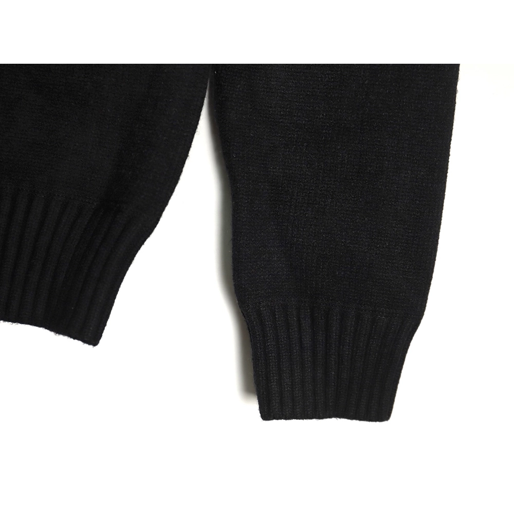 Prada sweater with floral logo on chest TSK2,Cheap Replica Reps Prada