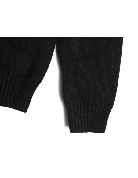 Prada sweater with floral logo on chest TSK2,Cheap Replica Reps Prada