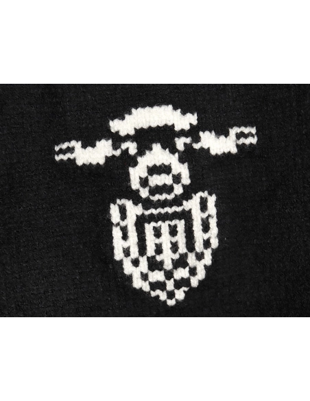 Prada sweater with floral logo on chest TSK2,Cheap Replica Reps Prada