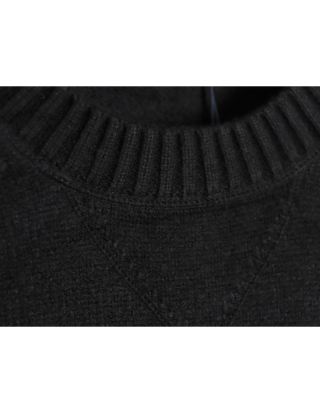 Prada sweater with floral logo on chest TSK2,Cheap Replica Reps Prada