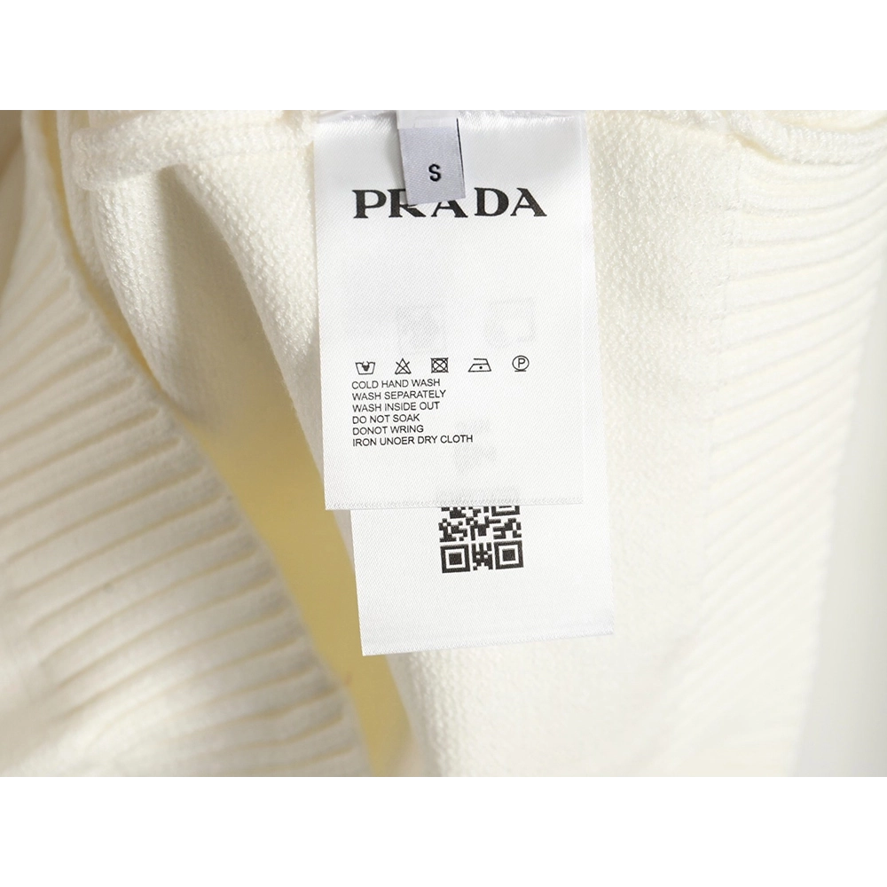 Prada sweater with floral logo on chest,Cheap Replica Reps Prada