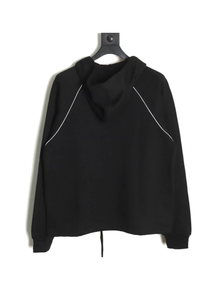 Gucci Red and Green Web Half Zip Long Sleeve Hoodie TSK1,Cheap Replica Reps Gucci