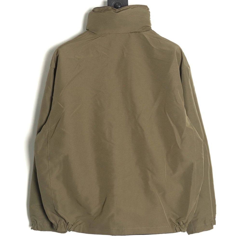 Gucci Red and Green Web Doublesided Windbreaker Hooded Jacket TSK2,Cheap Replica Reps Gucci