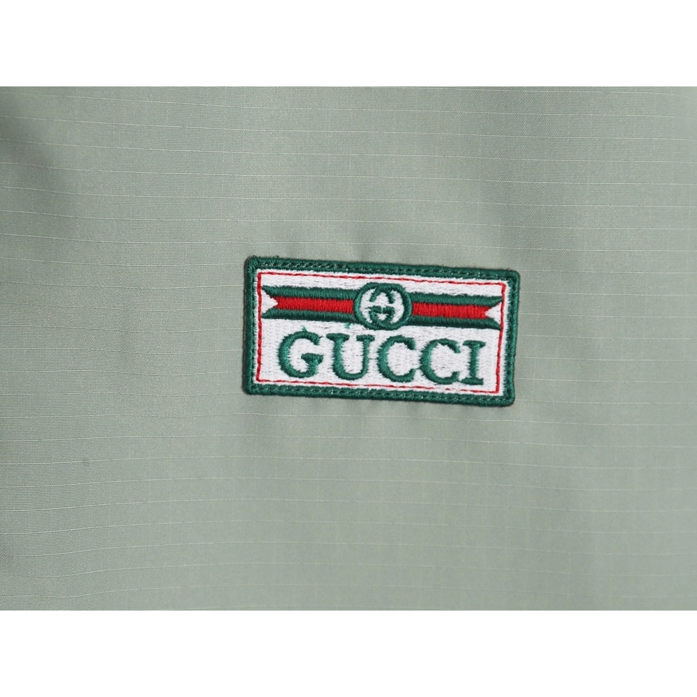 Gucci Red and Green Web Doublesided Windbreaker Hooded Jacket TSK1,Cheap Replica Reps Gucci