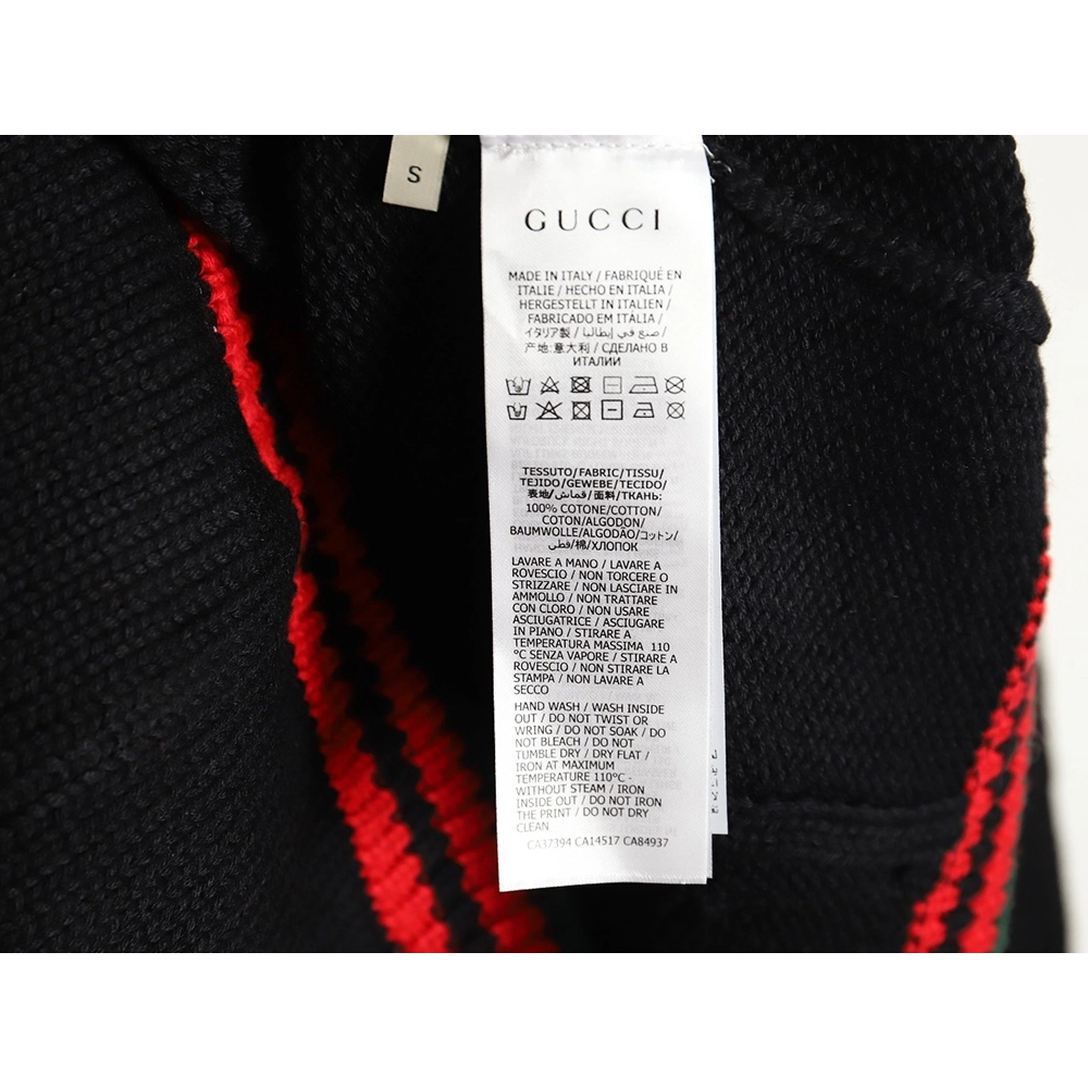 Gucci Red and Green Striped Cardigan Sweater TSK1,Cheap Replica Reps Gucci