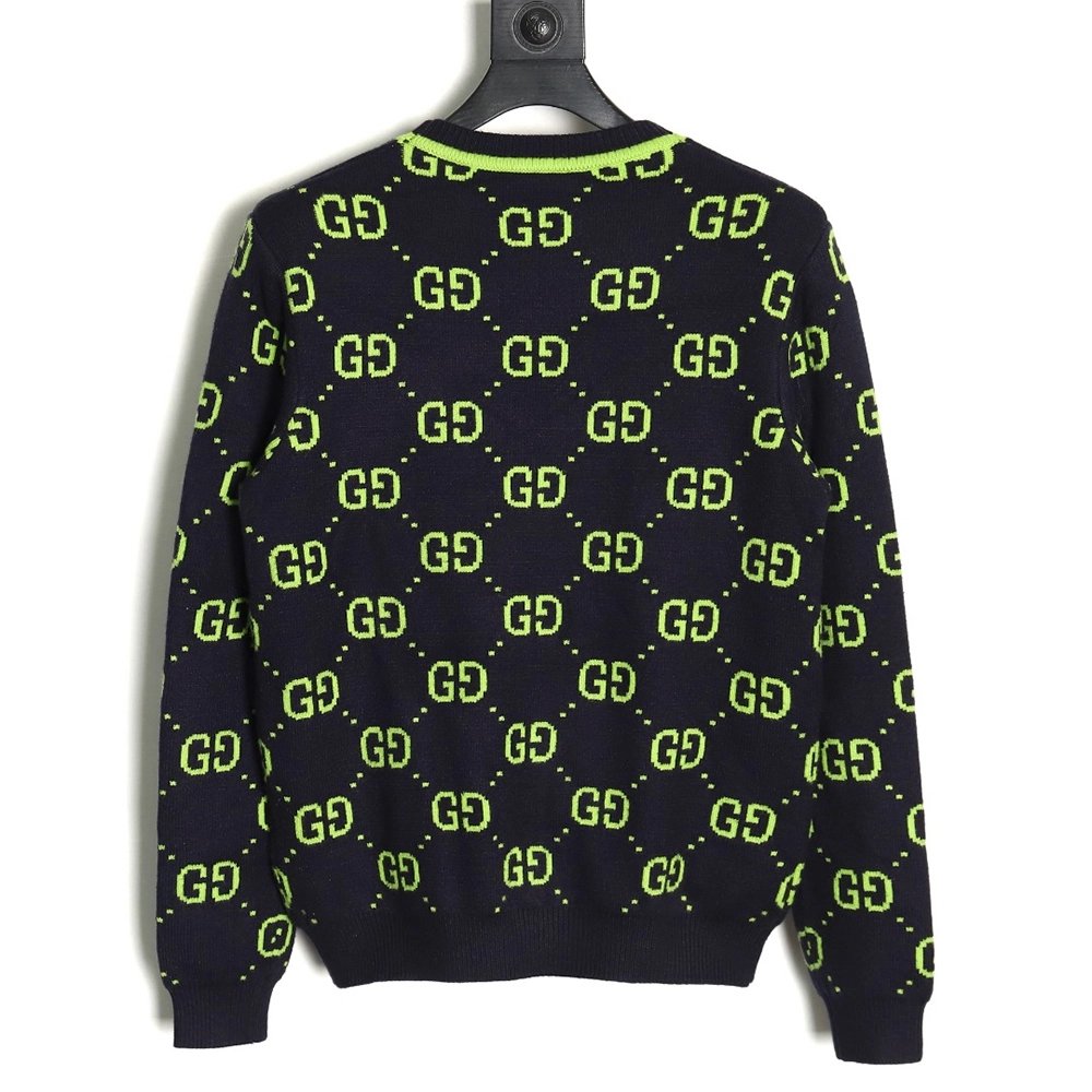 Gucci Classic Double G jacquard sweater,Cheap Replica Reps Gucci