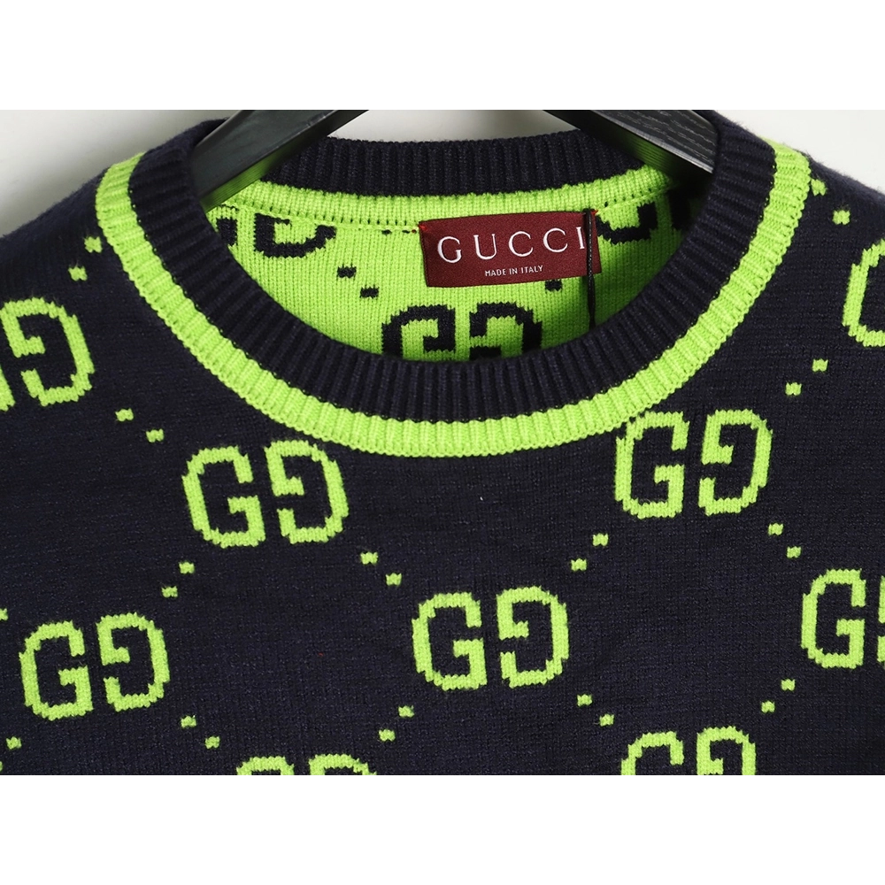 Gucci Classic Double G jacquard sweater,Cheap Replica Reps Gucci