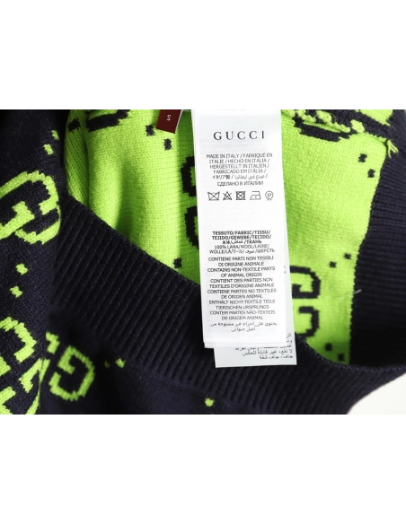 Gucci Classic Double G jacquard sweater,Cheap Replica Reps Gucci