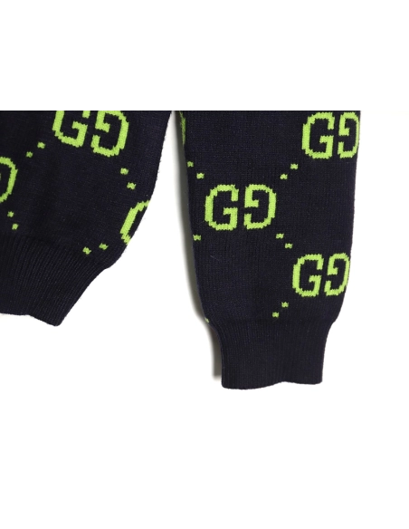 Gucci Classic Double G jacquard sweater,Cheap Replica Reps Gucci